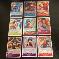 ワンピ ONE PIECEカードゲーム カード まとめ キャラクター モンキー D ルフィ 9枚 OP07-091 OP02-062 ST10-006 OP10-111 OP06-013 OP01-024 OP07-073 TCG サムネイル 1