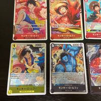 ワンピース ONE PIECE カードゲーム カード まとめ キャラクター リーダー モンキー D ルフィ 9枚 OP02-062 OP03-070 OP07-073 OP01-024 ST10-006 OP06-013 バンダイ サムネイル 4