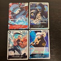 One Piece Card Game Trafalgar Law 4 Cards Lot P-017 EB02 OP04 straw hats piretes