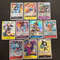 One Piece Card Game 10 Cards Lot Luffy Nami Zoro Robin straw hats piretes
