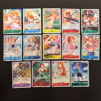 One Piece Card Game Nami 14 Cards Lot Japanese Anime straw hats piretes