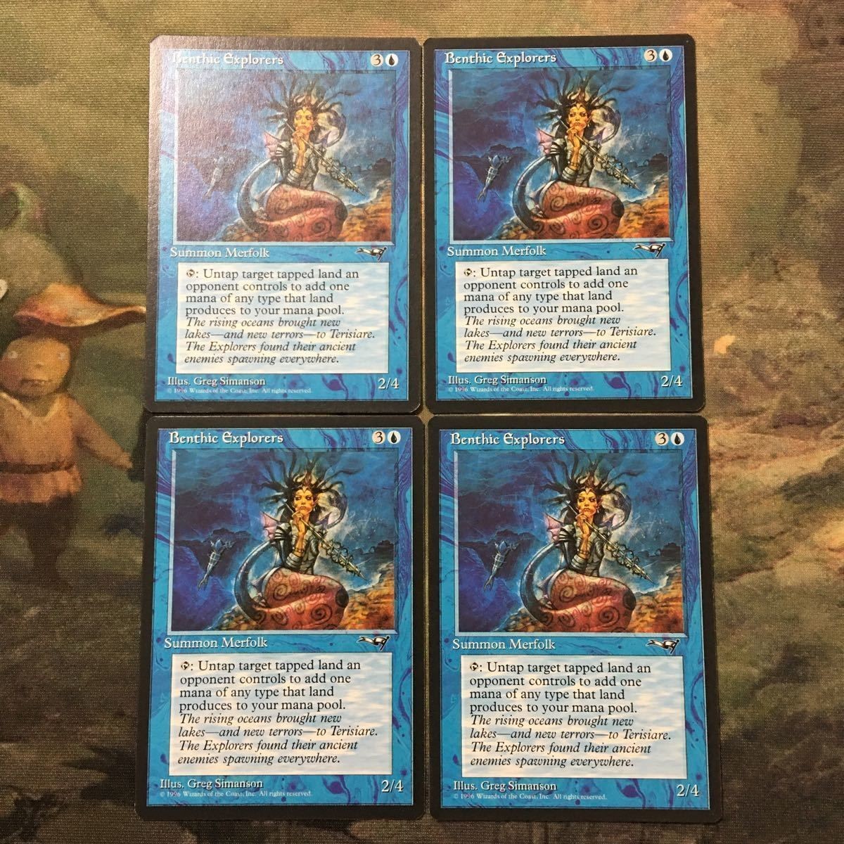 MTG マジックザギャザリング カード まとめ ALL Benthic Explorers 4枚セット 73