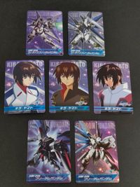 Kira Card 7pc Set Gundam SEED DESTINY Complete Anime