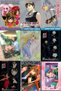 Sakura Wars Nanoha To Heart Patrolabor Card Lot Vintage Anime