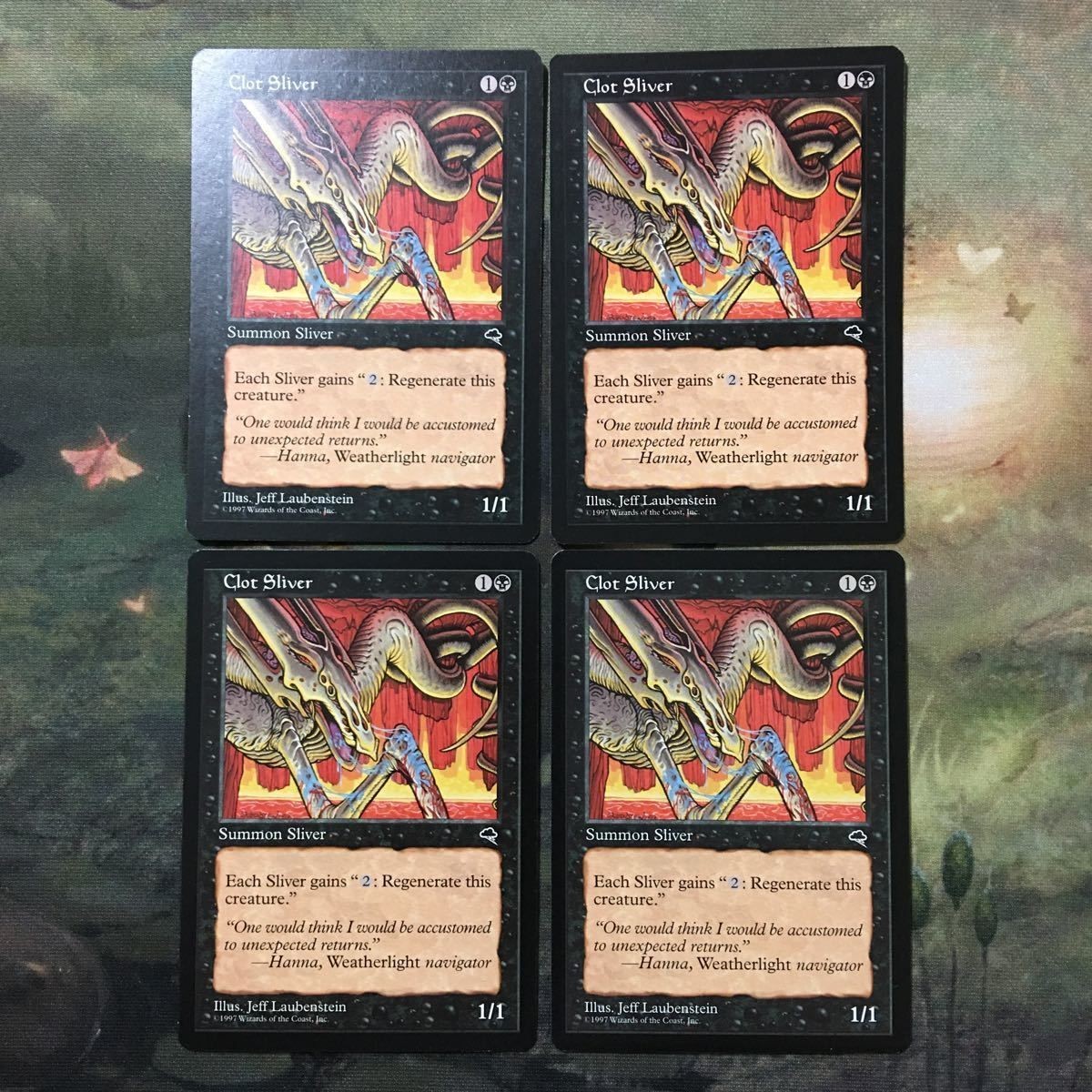 MTG マジックザギャザリング カード まとめ TMP 凝塊スリヴァー/Clot Sliver 4枚セット 61