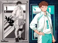 カード まとめ ハイキュー メタリック 月島蛍 No.18 澤村大地 No.15 ハイバ・リヴ No.30 及川徹 No.05 日向翔陽 No.19 メタリックカード ウエハース サムネイル 5