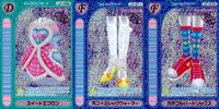 カード オシャレ魔女 ラブ and ベリー まとめ スイートエプロン カラフルハートソックス ボン レッグウォーマー LD-008 LF-010 LF-011 8 10 11 キラ ホロ 着せ替え 美少女 サムネイル 1