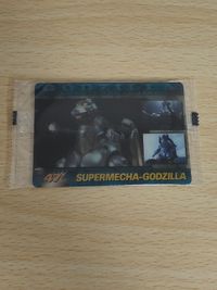 ゴジラ 森永 カード 未開封 ウエハース ウエファーチョコ スーパーメカゴジラ