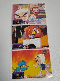 ハドソン Bビーダマン爆外伝 ステッカー メディアファクトリー 四天王ディーゲル カゼ丸 ホワイトゲイル サムネイル 1