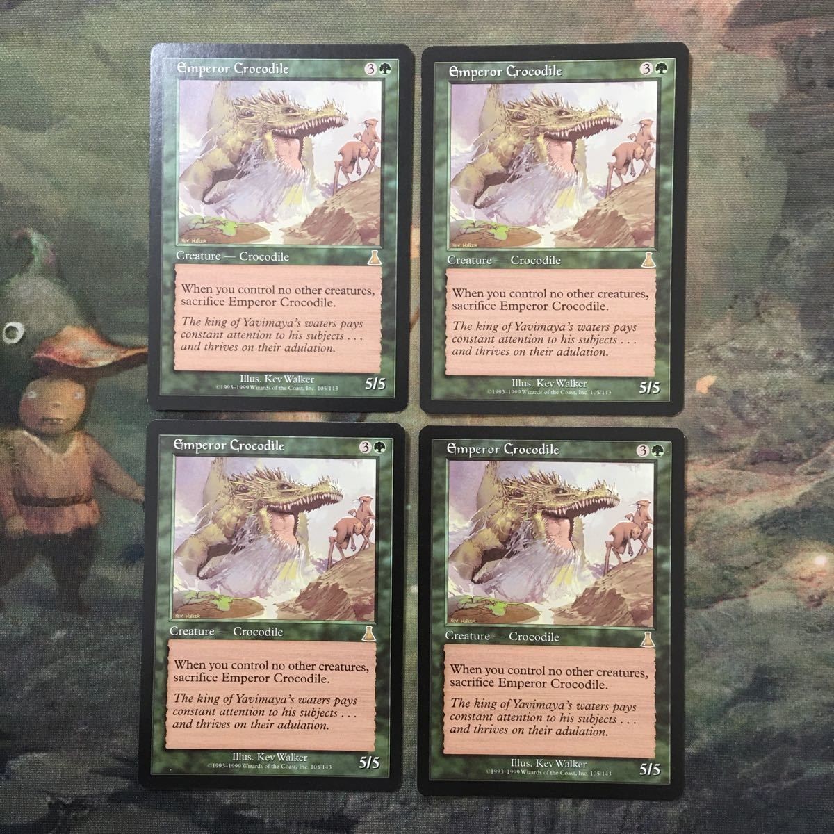 MTG マジックザギャザリング カード まとめ UDS 皇帝クロコダイル/Emperor Crocodile 4枚セット 77