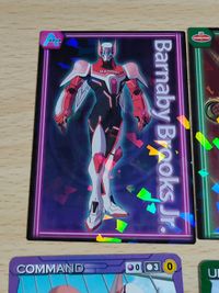 TIGER&BUNNY タイガー&バニー タイバニ ウエハース カード サークルKサンクス限定｢ペプシネックス TIGER＆BUNNYクルセイドカード キャンペーン｣ PE-008[P]：折紙サイクロン ロックバイソン バーナビー サムネイル 5