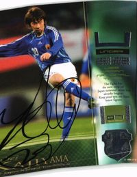 Yohei Kajiyama Autographed Soccer Japan National Team Card