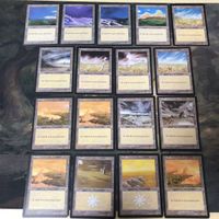 旧枠 基本土地 セミコンプ 被り無しコレクション 4ED ウルザズ サーガ まとめ 平地 島 沼 山 森 大量 人気絵柄 英語版 EN MTG サムネイル 3