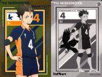 カード まとめ ハイキュー メタリック 田中龍之介 No.17 西谷夕 No.20 岩泉一 No.06 山口忠 No.19 メタリックカード ウエハース サムネイル 4