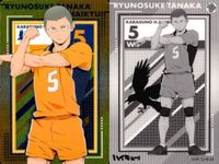 カード まとめ ハイキュー メタリック 田中龍之介 No.17 西谷夕 No.20 岩泉一 No.06 山口忠 No.19 メタリックカード ウエハース サムネイル 2