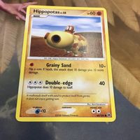 Pokemon Card Old Back English Version 1x Hipopotas サムネイル 1