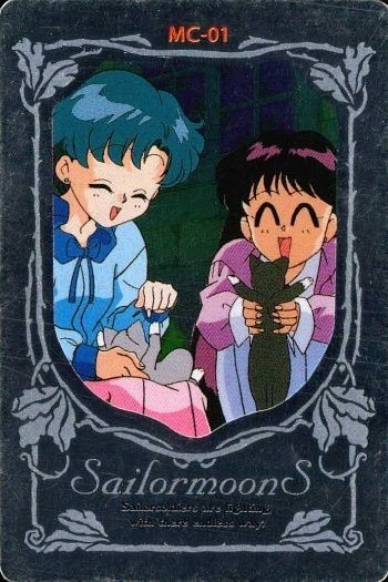 Sailor Moon Memorial Card MC-01 Ami Rei Kira Rare Amada