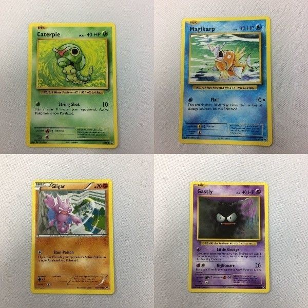 ポケモンカード 旧裏面 英語版 海外 キュタピー コイキング グライガー ゴース 86 71 56 70
