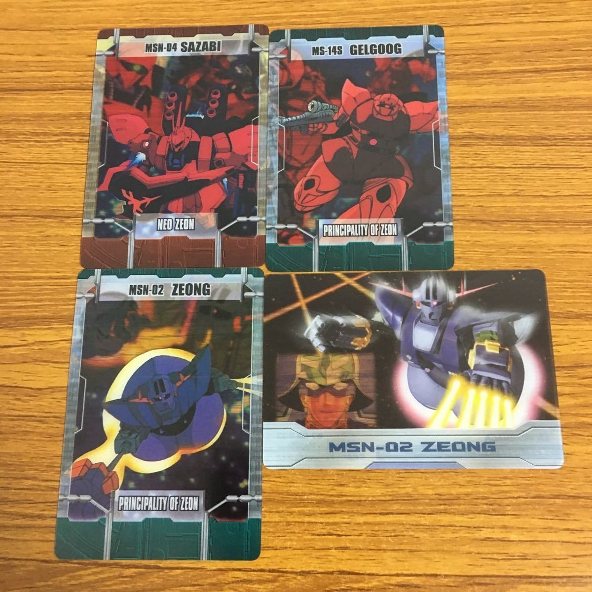 クリア カード トレカ まとめ ガンダム シャア 専用 ゲルググ サザビー ジオング 21
