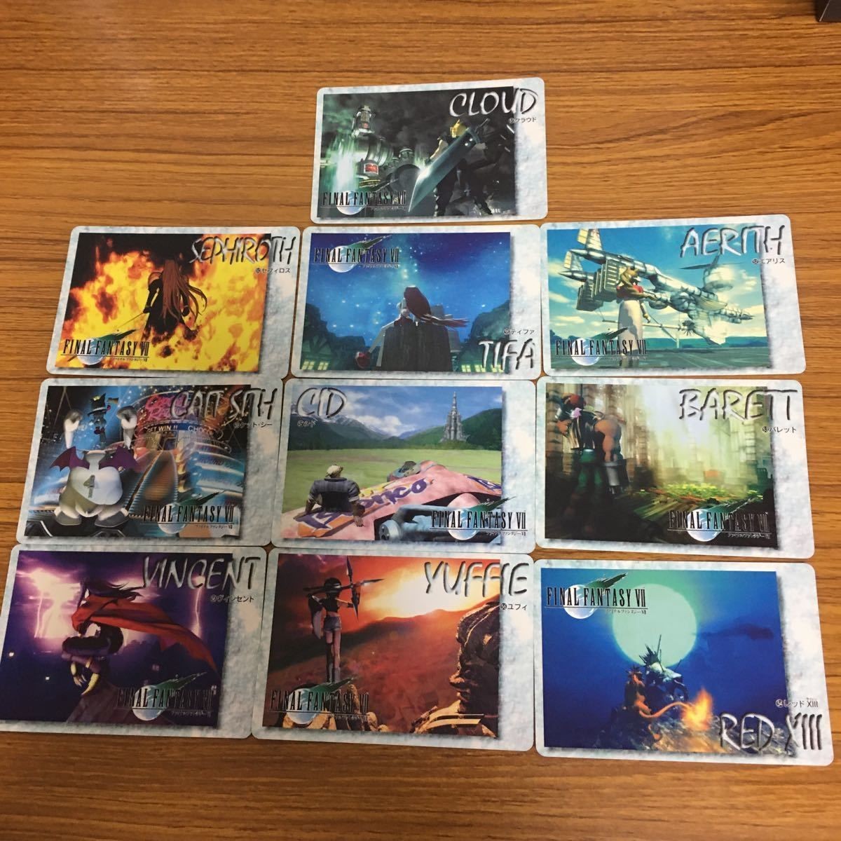 Final Fantasy VII Trading Card Lot Japanese Video Game