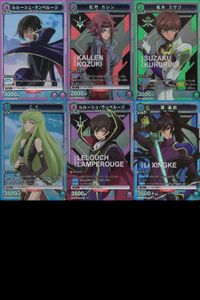 カード まとめ ユニオンアリーナ コードギアス 紅月カレン 枢木スザク C.C. ルルーシュ・ランペルージ 黎星刻 SR スーパーレア キラ レア サムネイル 1