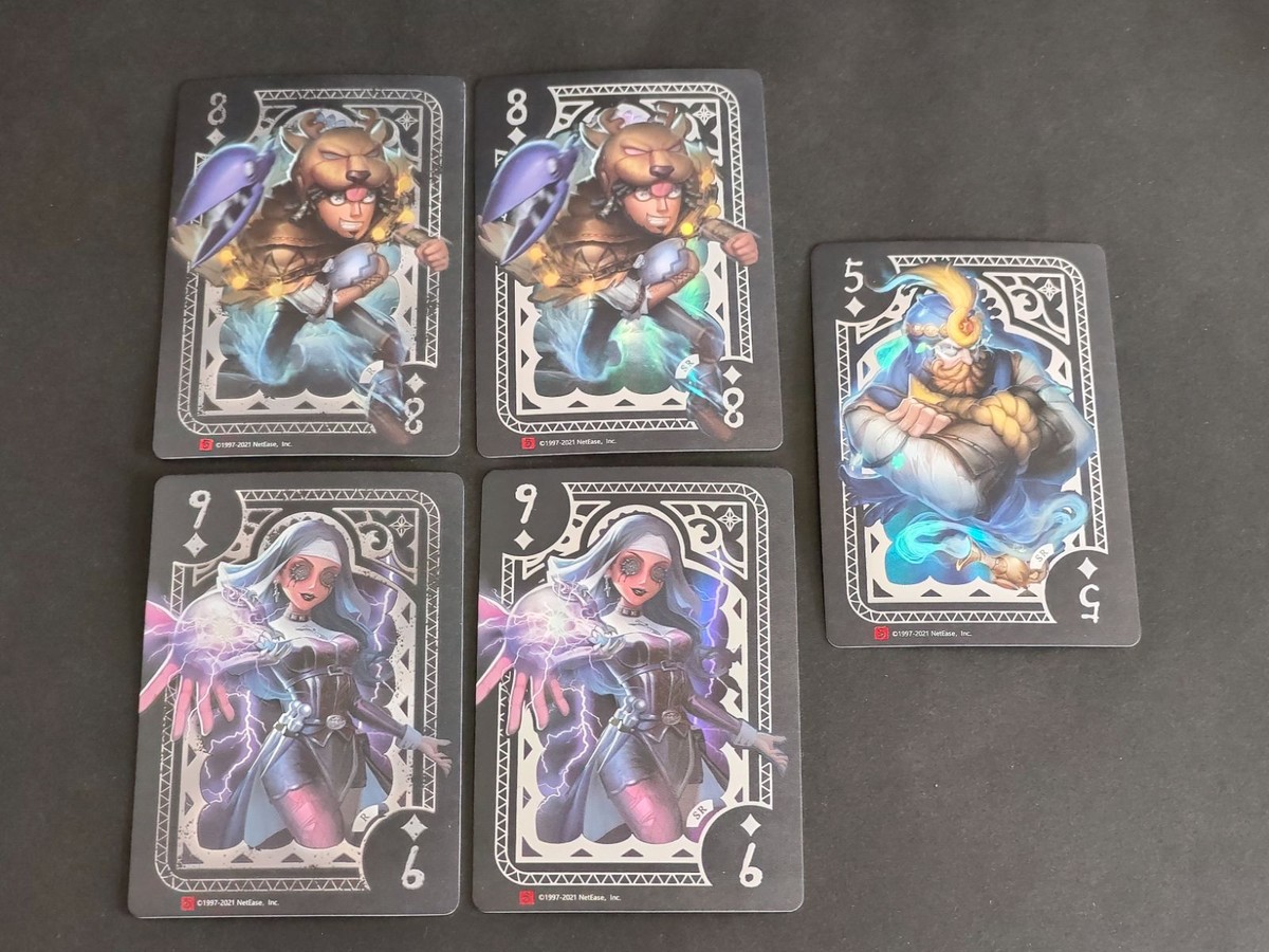 オフェンス(ウィリアム・エリス) まとめ 第五人格 IdentityV バトルポーカー カード 呪術師 パトリシア・ドーヴァル 復讐者 レオ・ベイカー R SR