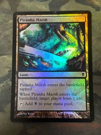 Foil ピラニアの湿地/Piranha Marsh ZEN 英語版 EN MTG