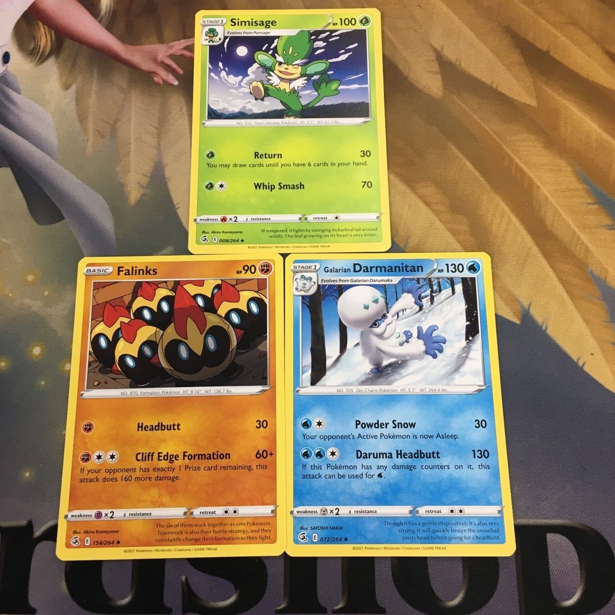 ポケモンカード 旧裏面 英語 海外版 3枚 ヤナッキー タイレーツ ヒヒダルマ 40