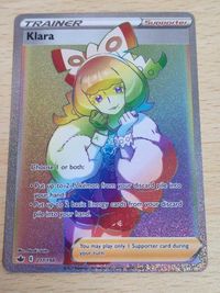 お薦め Pokemon Card KLARA Secret Rare 217/198 CHILLING REIGN クララ sr