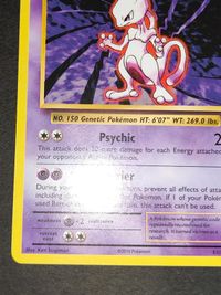English Mewtwo 51/108 Pokemon Card Game TCG サムネイル 4