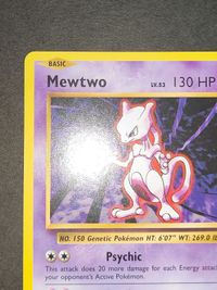 English Mewtwo 51/108 Pokemon Card Game TCG サムネイル 2