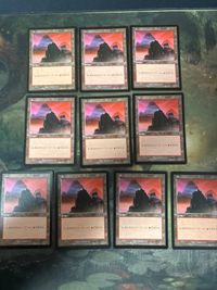 ウルザズ・サーガ 山/Mountain 10枚 日本語版 JP 型番統ー まとめ MTG 人気絵柄 基本土地 大量 USG
