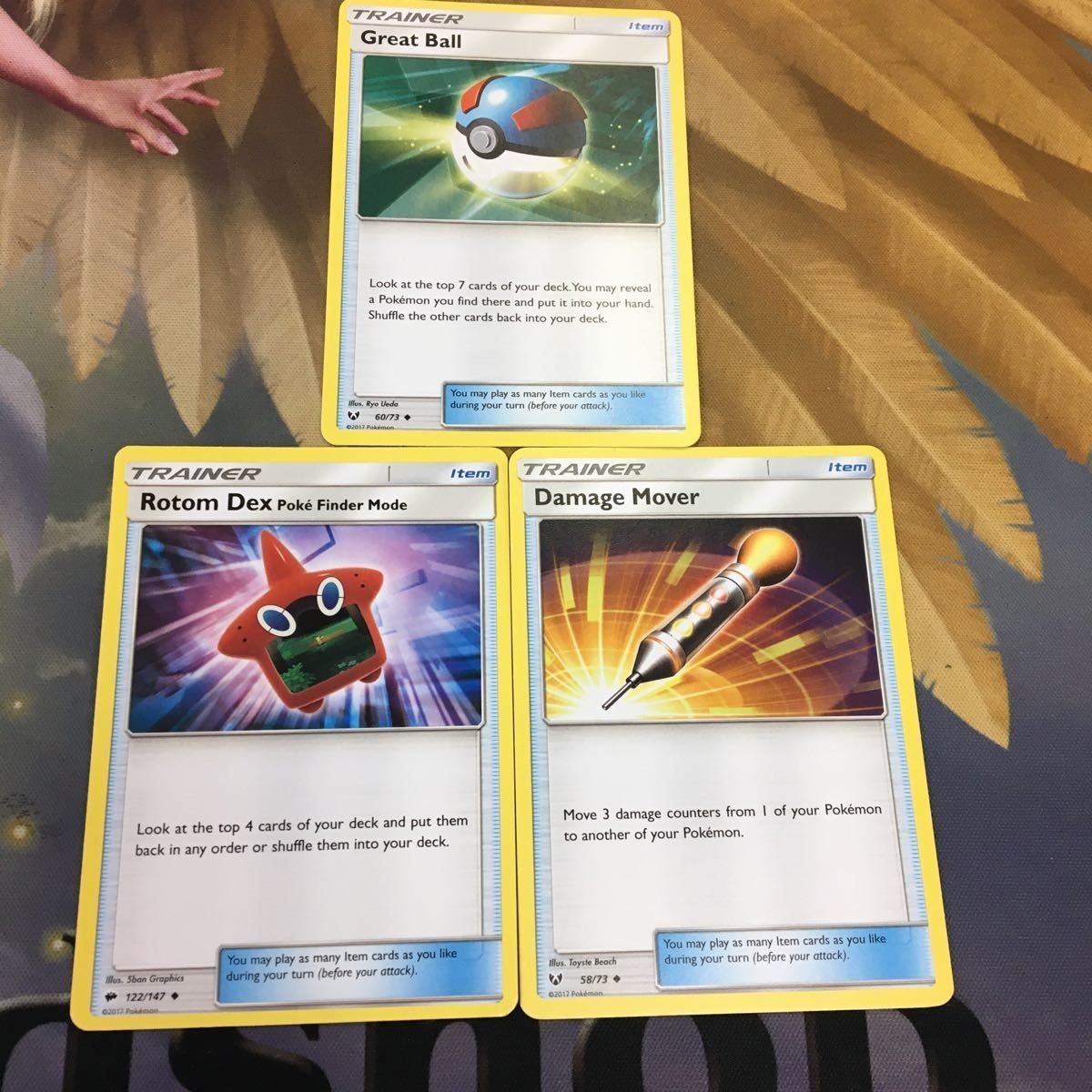 ポケモンカード 旧裏面 海外 英語版 3枚 スーパーボール ロトム図鑑 ダメージムーバー 8