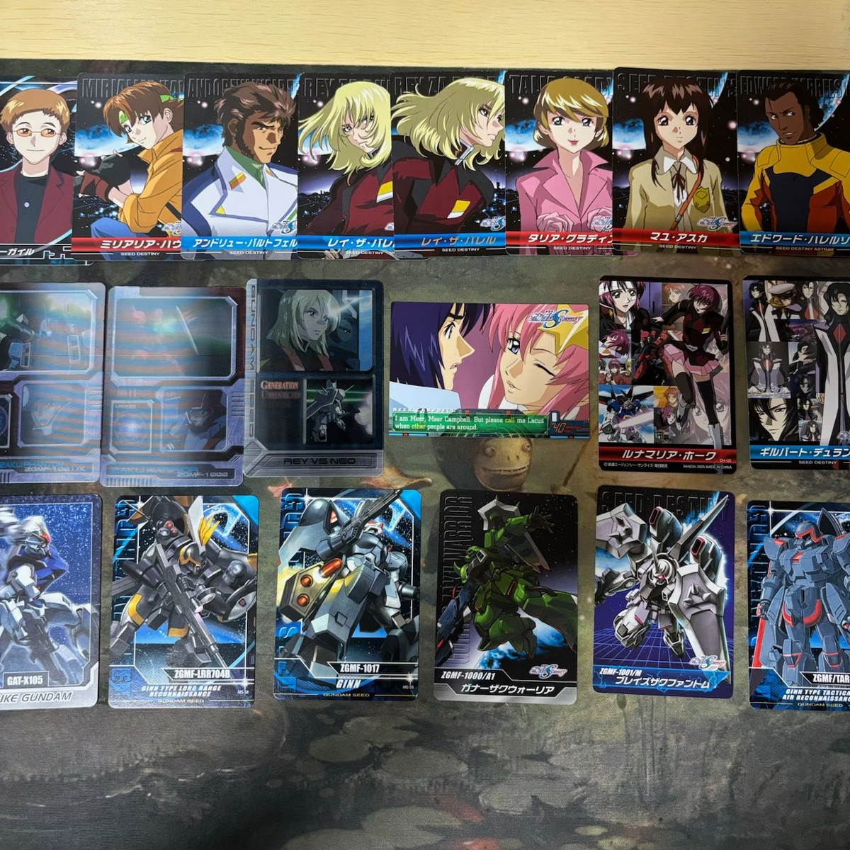 ガンダム SEED DESTINY 出しつくし トレカ 3D カード アスラン ミーア レイ マユ イザーク ルナマリア