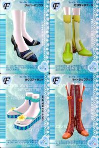 カード オシャレ魔女 ラブ and ベリー フットウェア まとめ F ジッパーパンプス ピスタッチブーツ サウスアイランド ハートジップアップ 着せ替え 美少女 サムネイル 1
