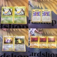 ポケモンカード 旧裏面 2枚 3枚 ビードル 突風 マチスのコラッタ イワーク NO.013 37 NO.019 NO.09