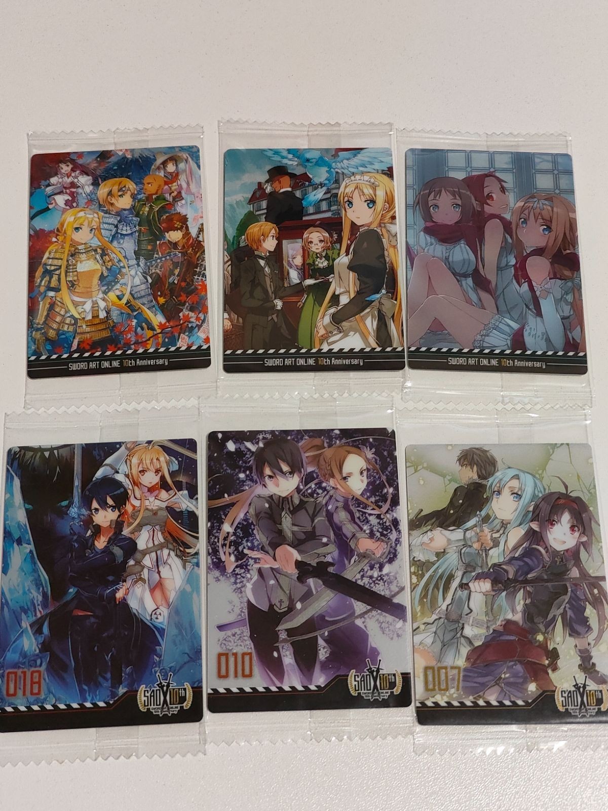 Sword Art Online SAO Wafer Card Sealed Kirito Asuna Alice