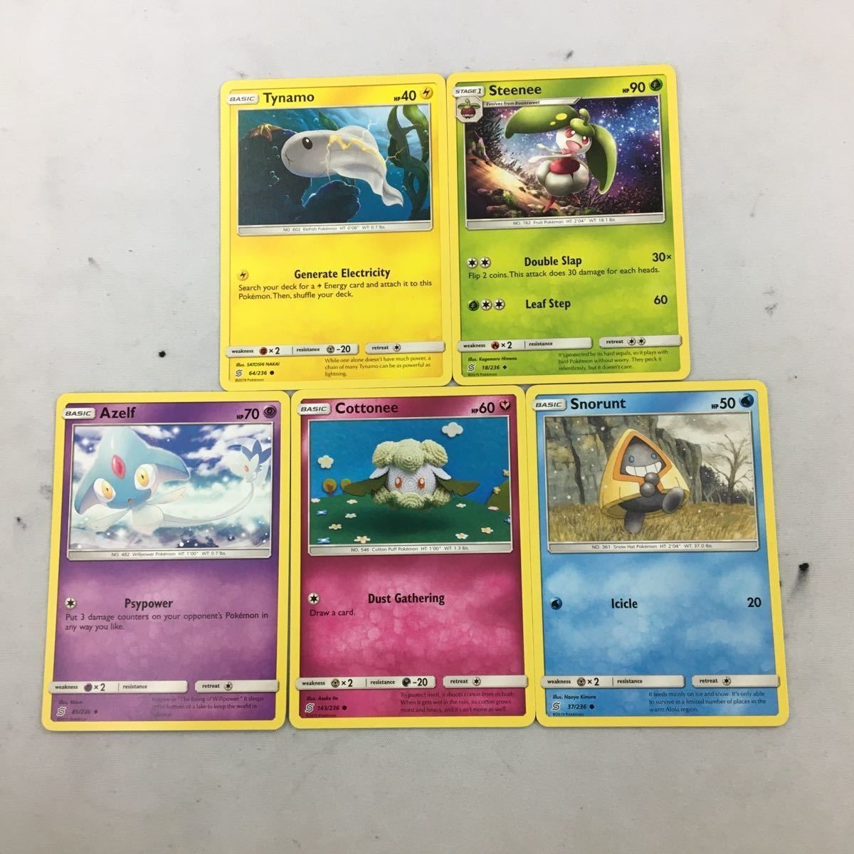 ポケモンカード 旧裏面 海外 英語版 5枚 シビシラス ユチタラシ モンメン など 45