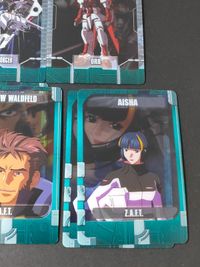 ガンダムSEED 森永 ウェファーカード 機動戦士ガンダム総集編 キラ ヤマト ウエハース フレイ ザフト ジン M１アストレイ ジャスティスガンダム フリーダムガンダム まとめ サムネイル 7