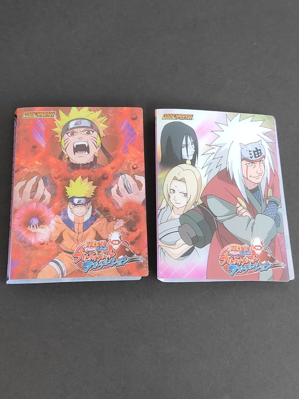 希少 ナルト NARUTO ナルティメットフォーメーション ミニ アルバム カードファイル ファイル バインダー 大蛇丸 伝説の3忍 綱手 自来也 サスケ o3-1