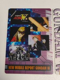 6-19-231 新機動戦記ガンダムW MORIGANA 森永 機動戦士ガンダムカード リリーナ ヒイロ ユイ カード ヒイロ カードダス スーパーロボット大戦 サムネイル 3