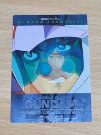 Carddass Masters Gundam Chronicle Promo Amuro Lalah Japanese