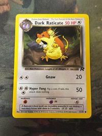 Pokemon Card Bad Rat English 51/82 Overseas Version