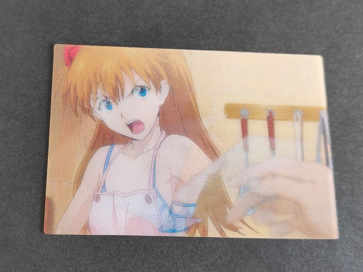 エヴァンゲリオン カルビー チップス 3D チェンジングカード アスカ CH-7 レンチキュラー エプロン 惣流・アスカ・ラングレー