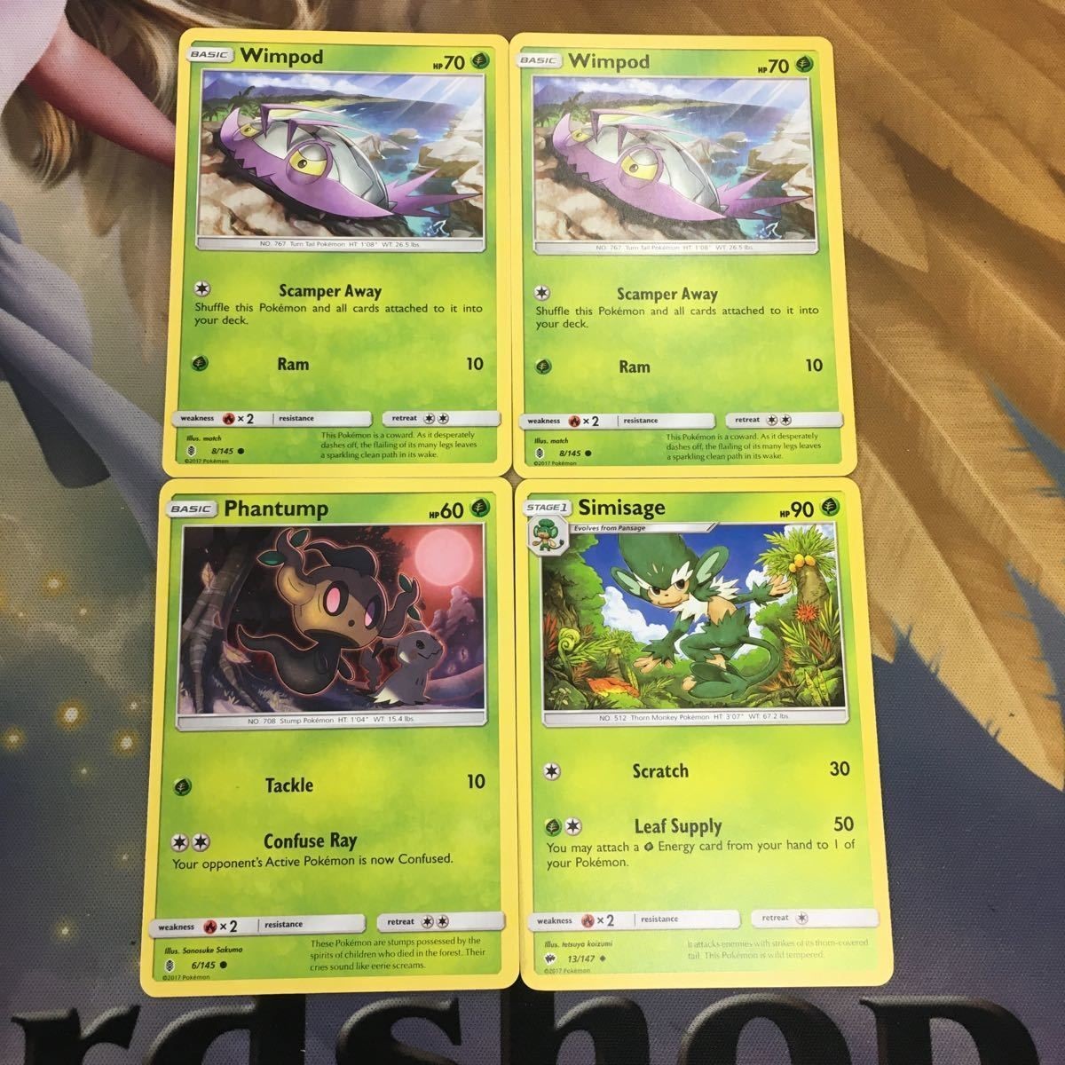 ポケモンカード 旧裏面 英語 海外版 4枚 コソクムシ ボクレー ヤナッキー 30
