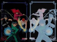 幽遊白書 パーフェクトコレクション レア カード 幽助 飛影 蔵馬 桑原 No 17 RARE クリア 初版 サムネイル 2