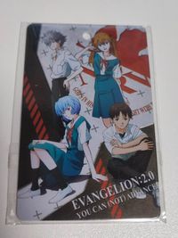 Evangelion Metallic Metal Card Asuka Shinji Kaworu