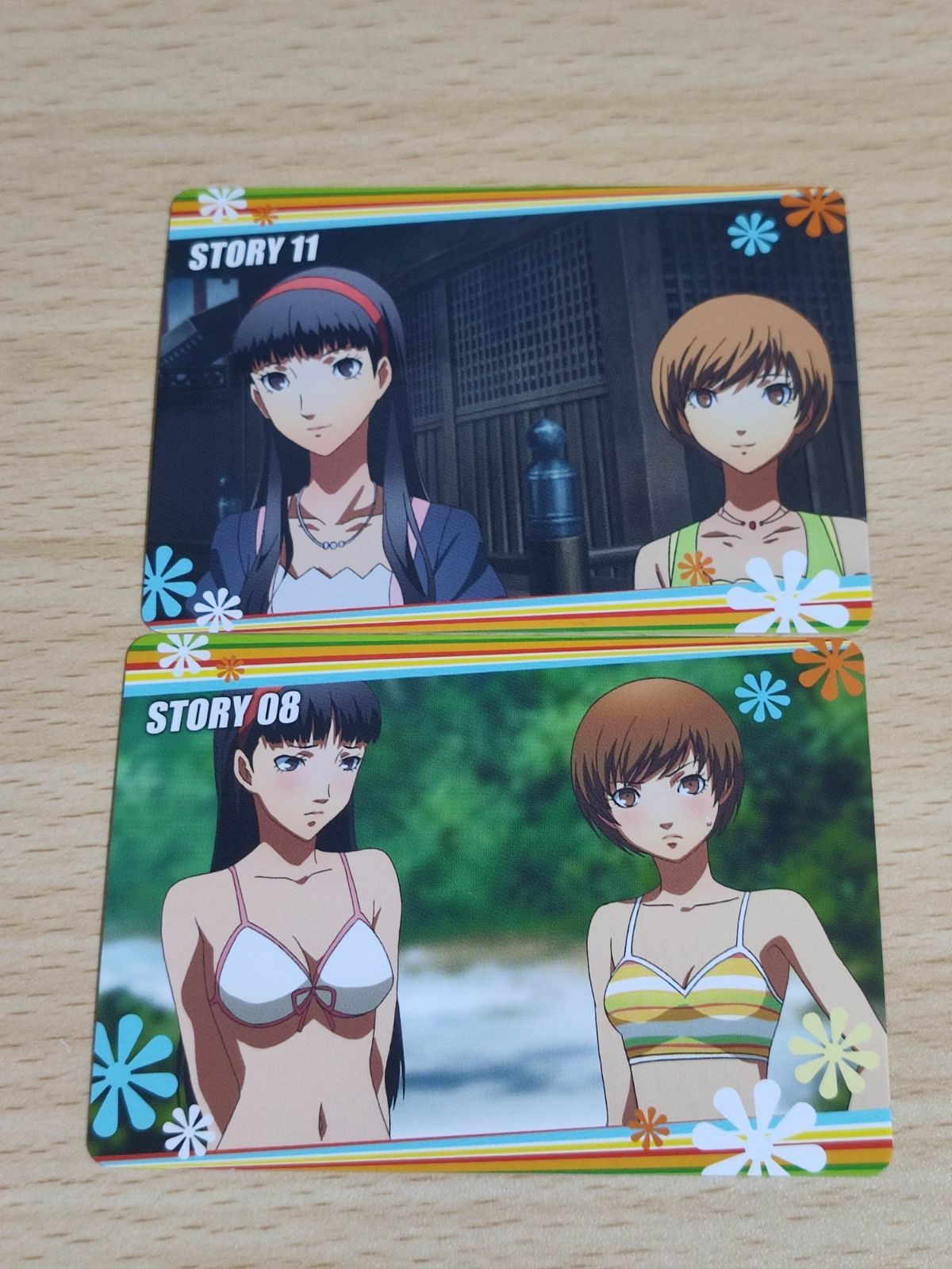 ペルソナ4 p4 天城雪子 里中千枝 カード まとめ ムービック 水着