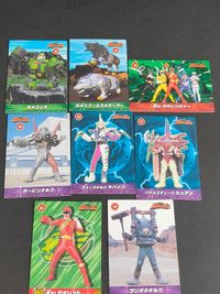 百獣戦隊ガオレンジャー セイカノート カード 獅子走/ガオレッド 鷲尾岳/ガオイエロー 鮫津海/ガオブルー 牛込草太郎/ガオブラック 大河冴/ガオホワイト