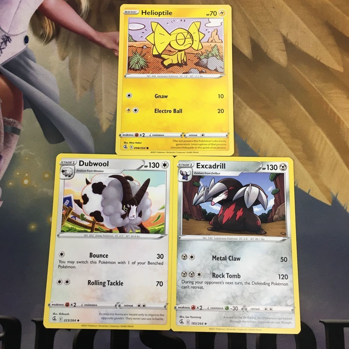 ポケモンカード 旧裏面 英語 海外版 3枚 エレキテル パイウール ドリュウズ 45